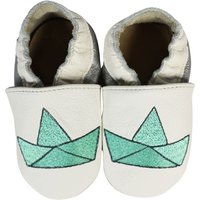 Krabbelschuhe Origami Boat weiß Krabbelschuhe Origami Boat weiß