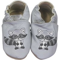 Krabbelschuhe Waschbär grau