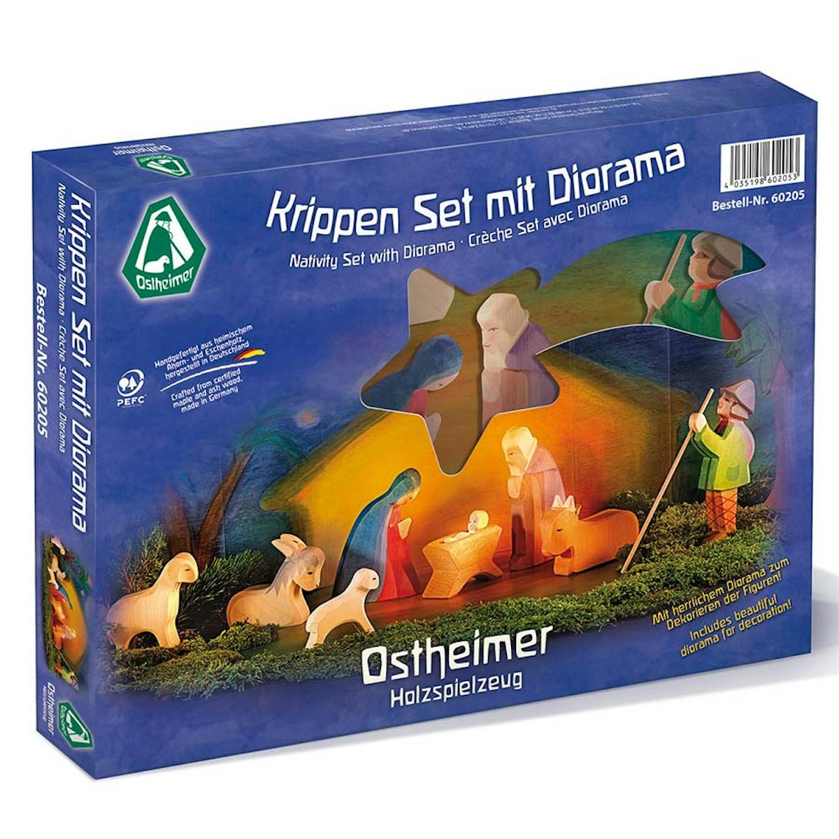 Krippenfiguren Set mit Diorama Krippenfiguren Set mit Diorama