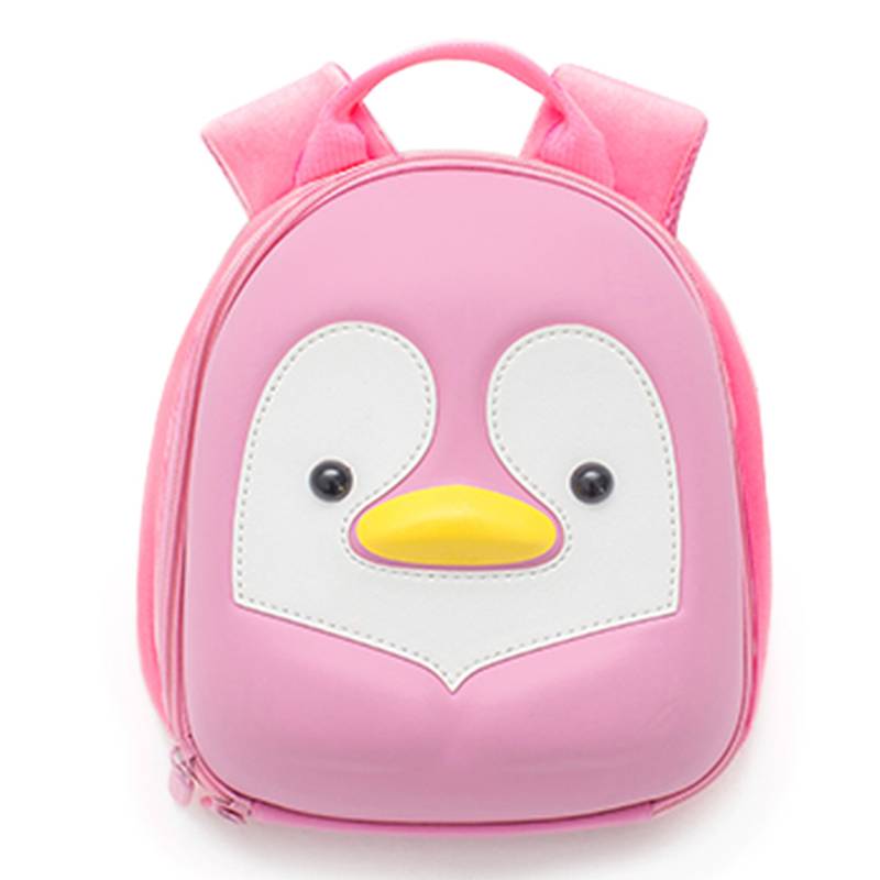 Krippenrucksack Pinguin - Rosa