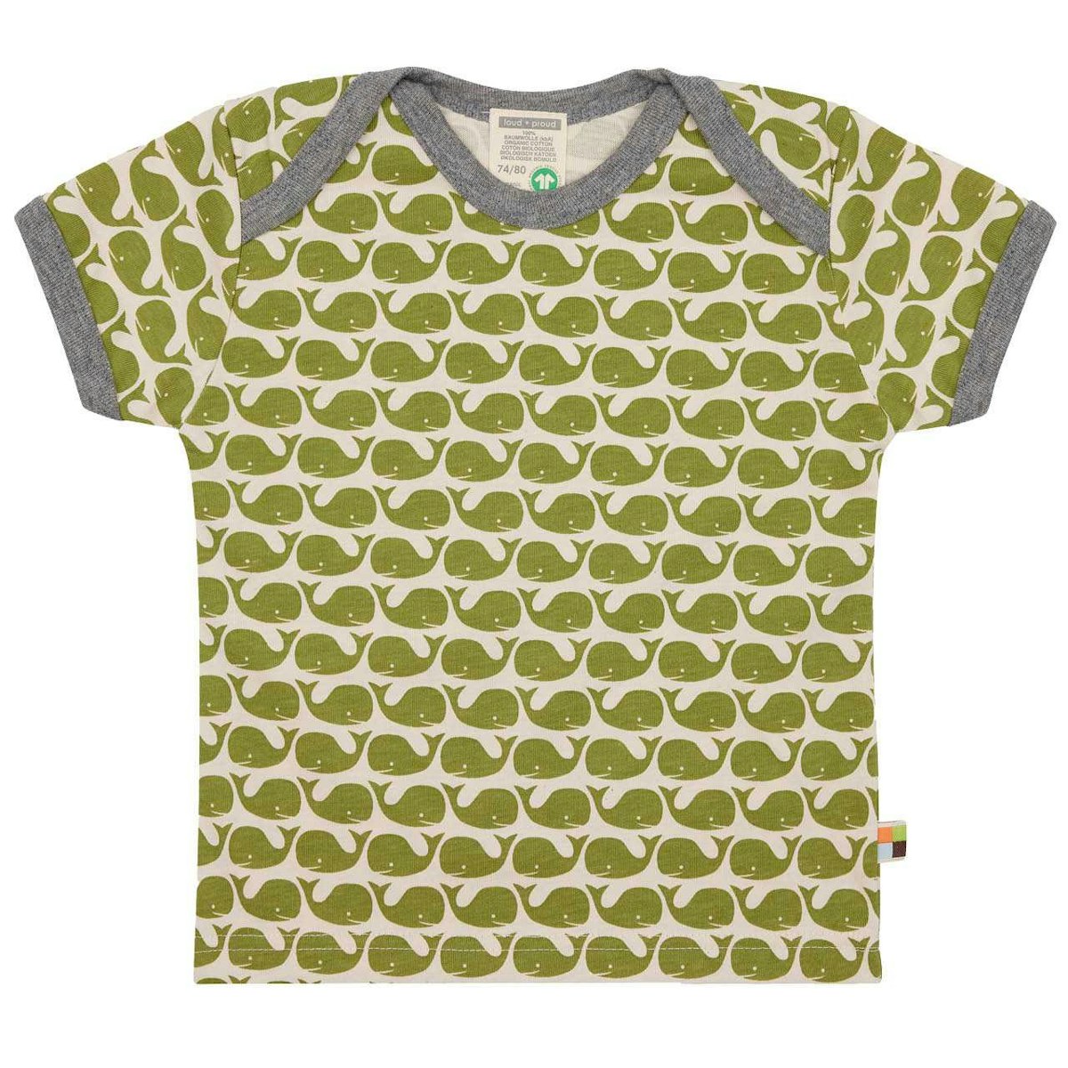 Kurzarm Shirt Wale grün 62/68 Kurzarm Shirt Wale grün 62/68