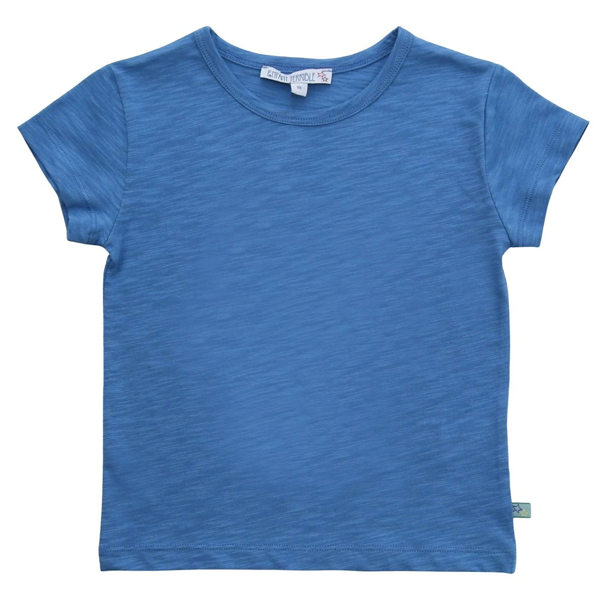 Kurzarm Shirt uni blau meliert 122/128 Kurzarm Shirt uni blau meliert 122/128