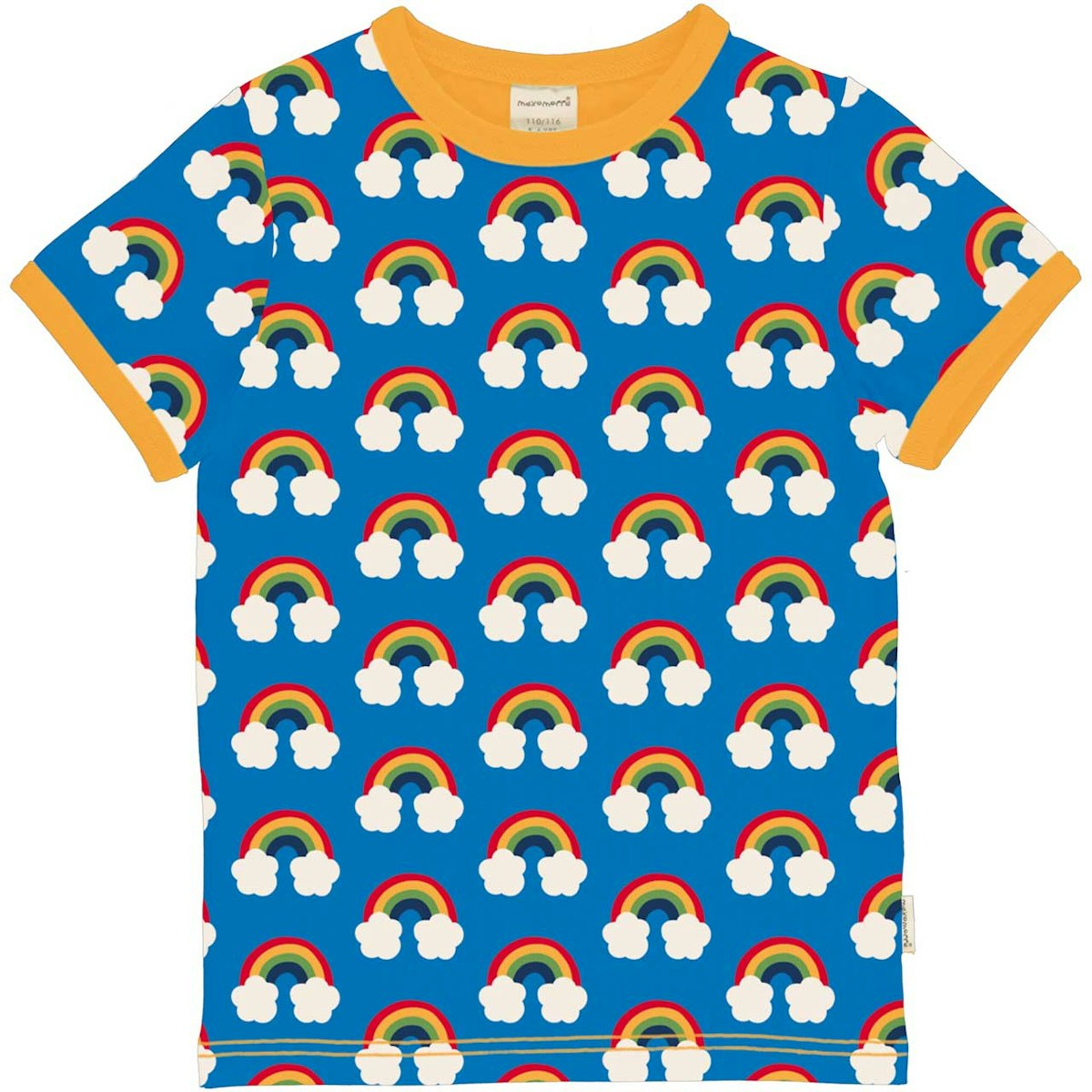 Kurzarmshirt Regenbogen blau 74/80 Kurzarmshirt Regenbogen blau 74/80