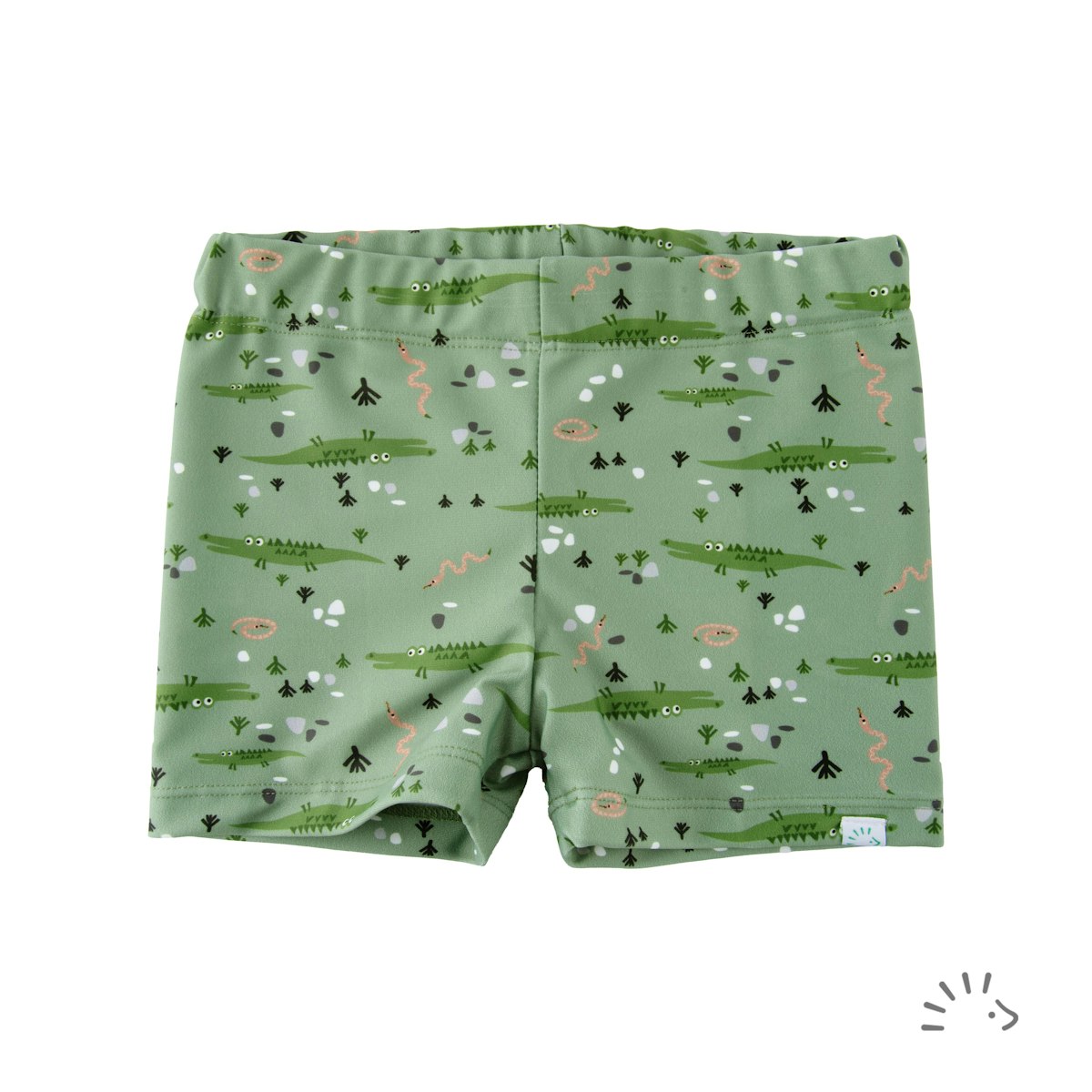 Kurze Badehose Krokodile grün 122/128 Kurze Badehose Krokodile grün 122/128