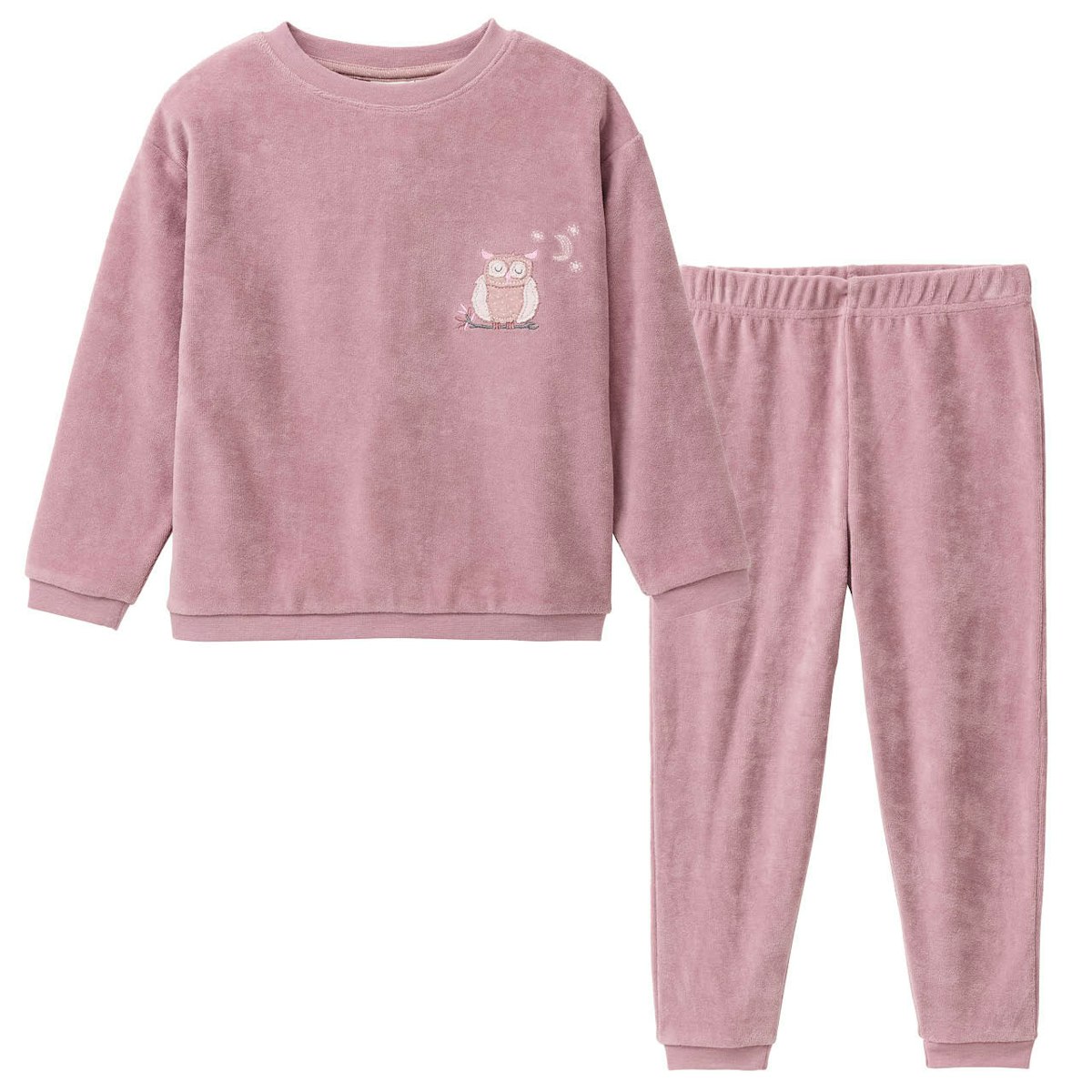 Kuschelig weicher Schlafanzug Nicki malve 122/128 Kuschelig weicher Schlafanzug Nicki malve 122/128