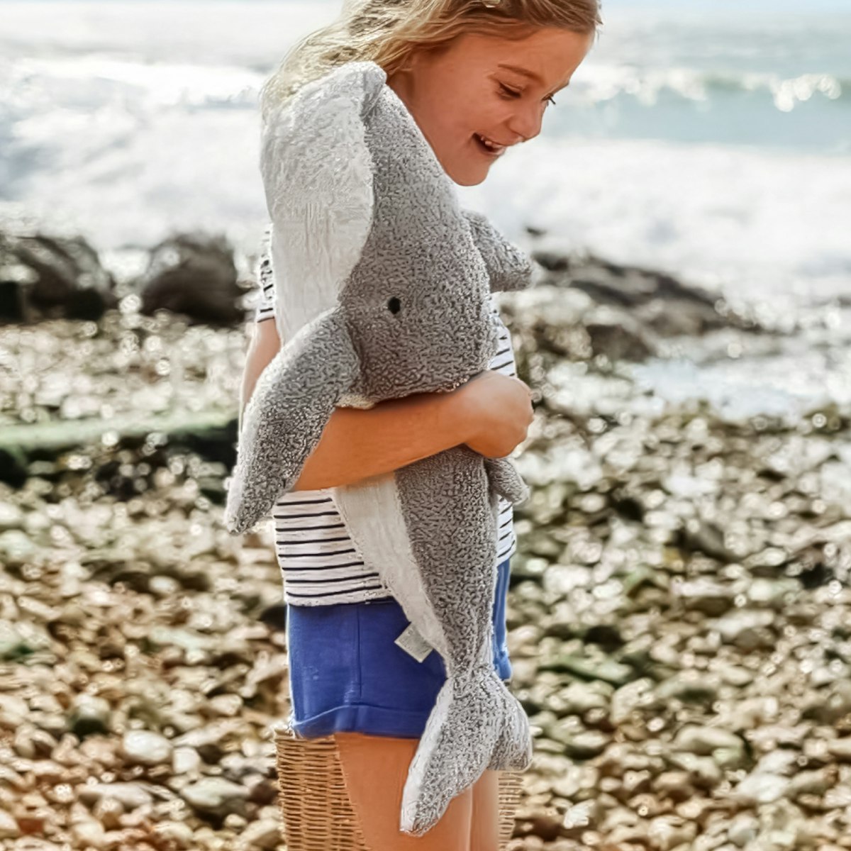 Großer Wal Kuscheltier & Wärmekissen mit Dinkel 60 cm Großer Wal Kuscheltier & Wärmekissen mit Dinkel 60 cm