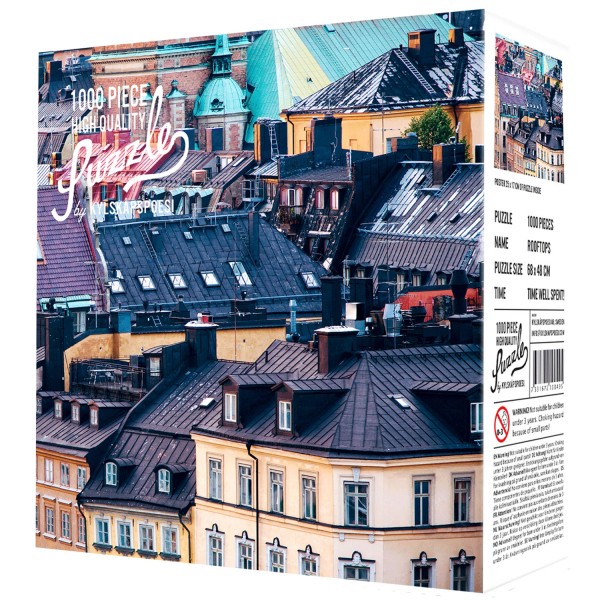 Kylskapspoesi - High Quality Puzzle "Rooftops" 1000 Teile Kylskapspoesi - High Quality Puzzle "Rooftops" 1000 Teile