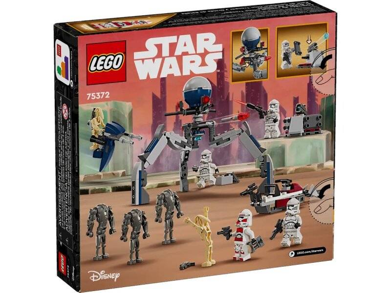 LEGO® Star Wars™ Clone Trooper™ & Battle Droid™ Battle Pack 75372