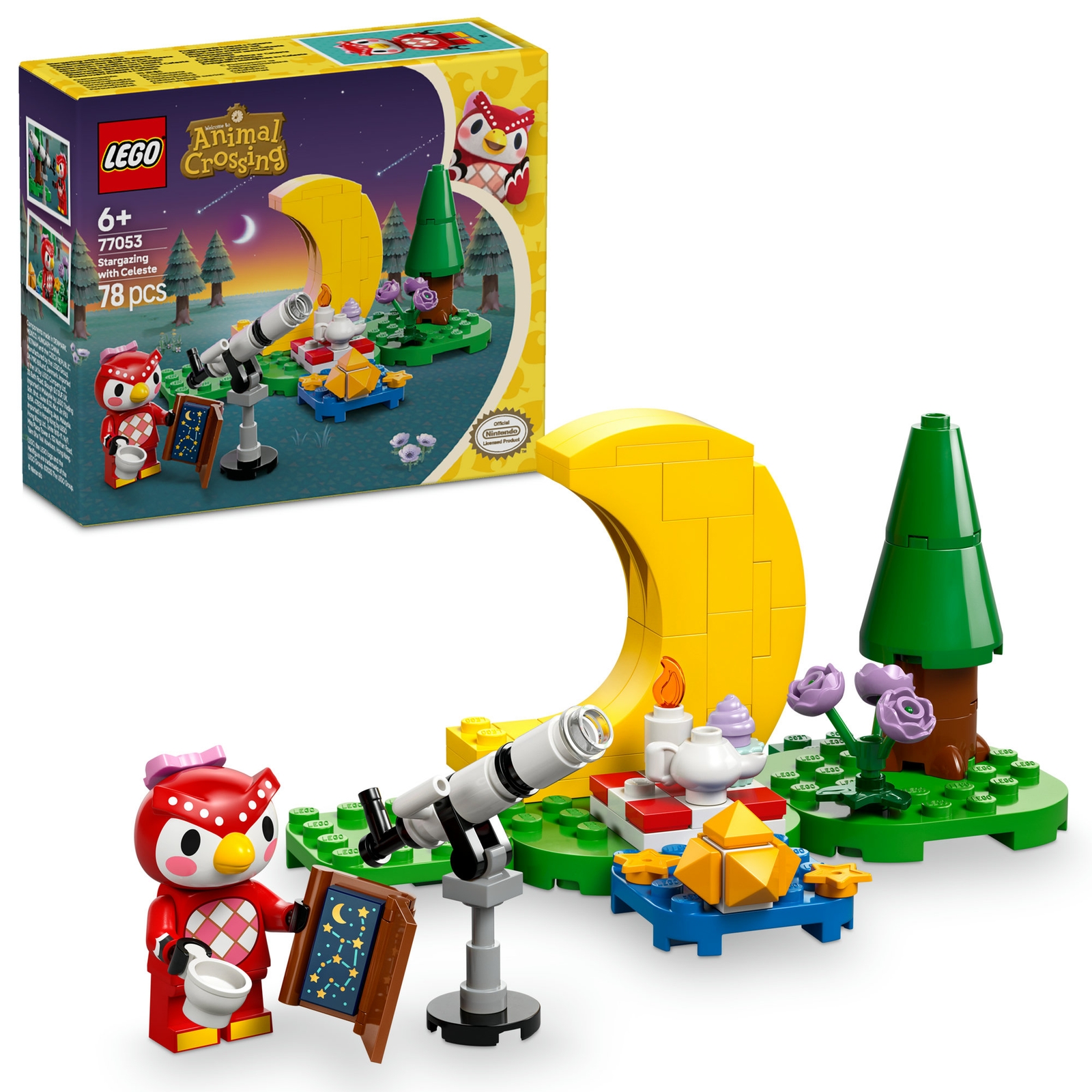 LEGO Animal Crossing Stargazing with Celeste Toy 77053