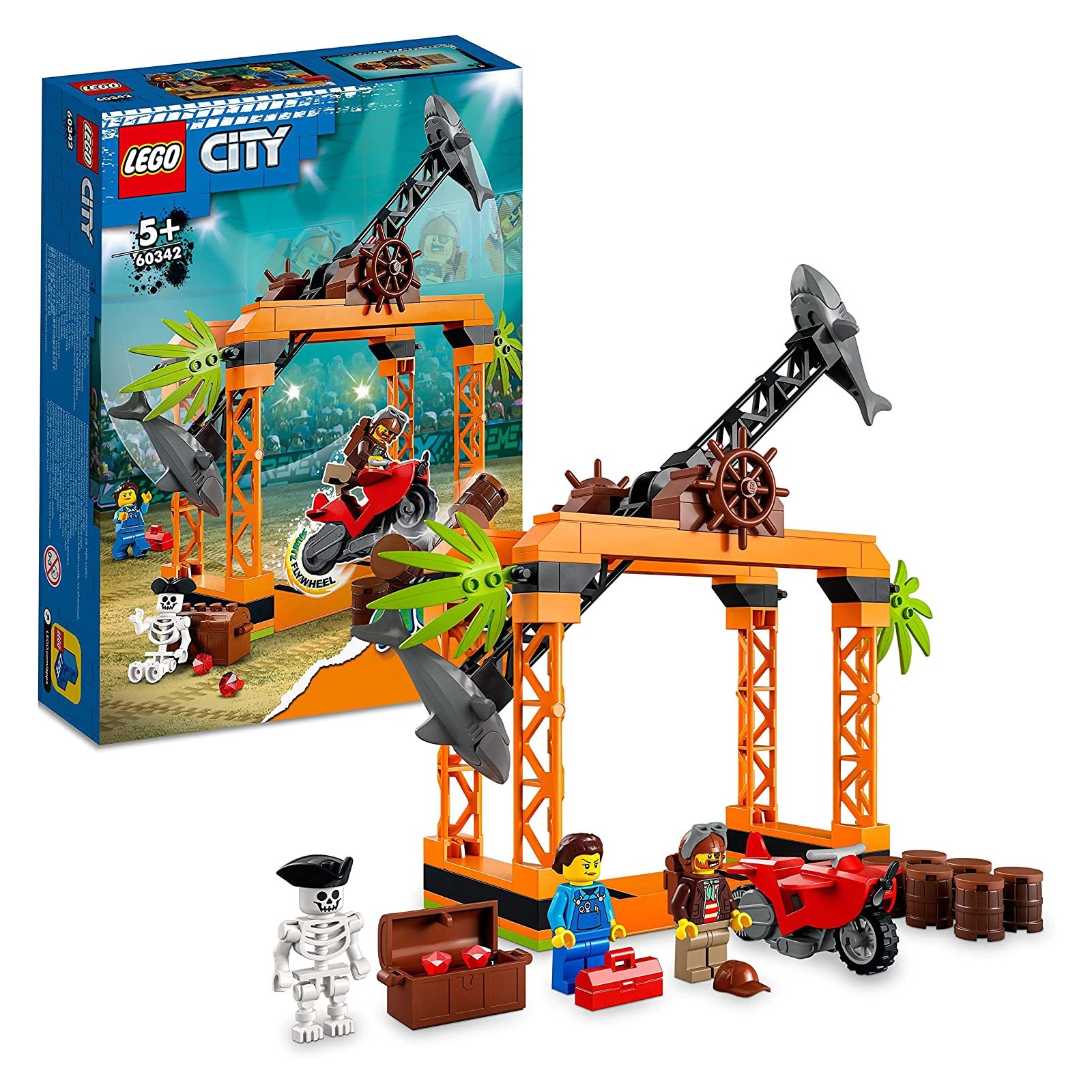 LEGO - City - 60342 Stuntz Haiangriff-Stuntchallenge