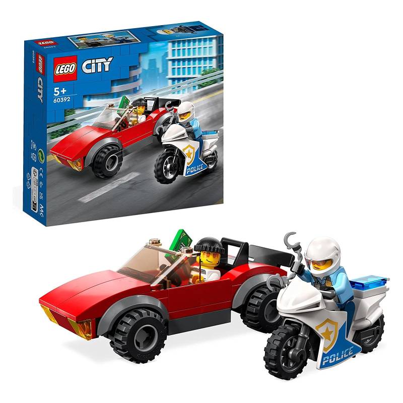 LEGO - City - 60392 Verfolgungsjagd mit dem Polizeimotorrad