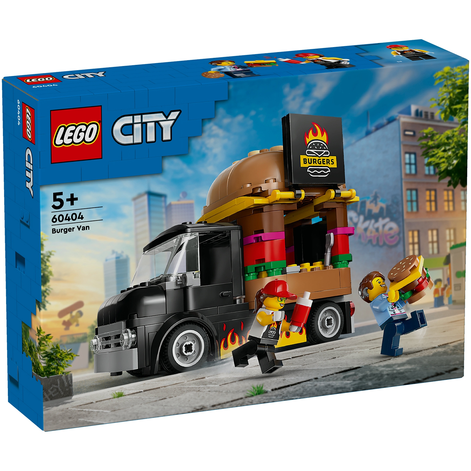 LEGO City Burger Van, Food Truck Toy Playset 60404