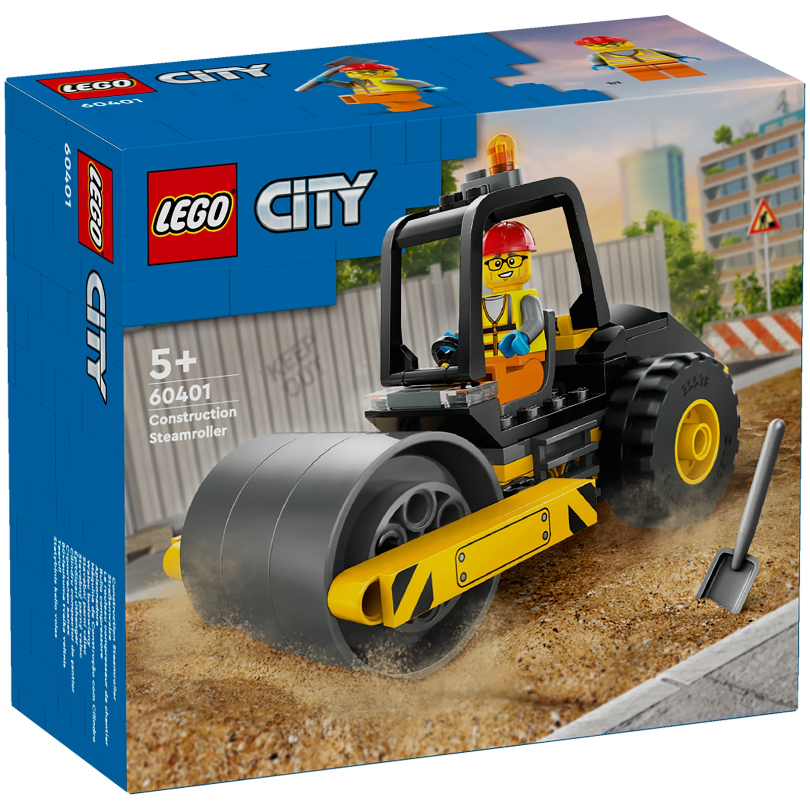 LEGO City Construction Steamroller Vehicle Toy 60401