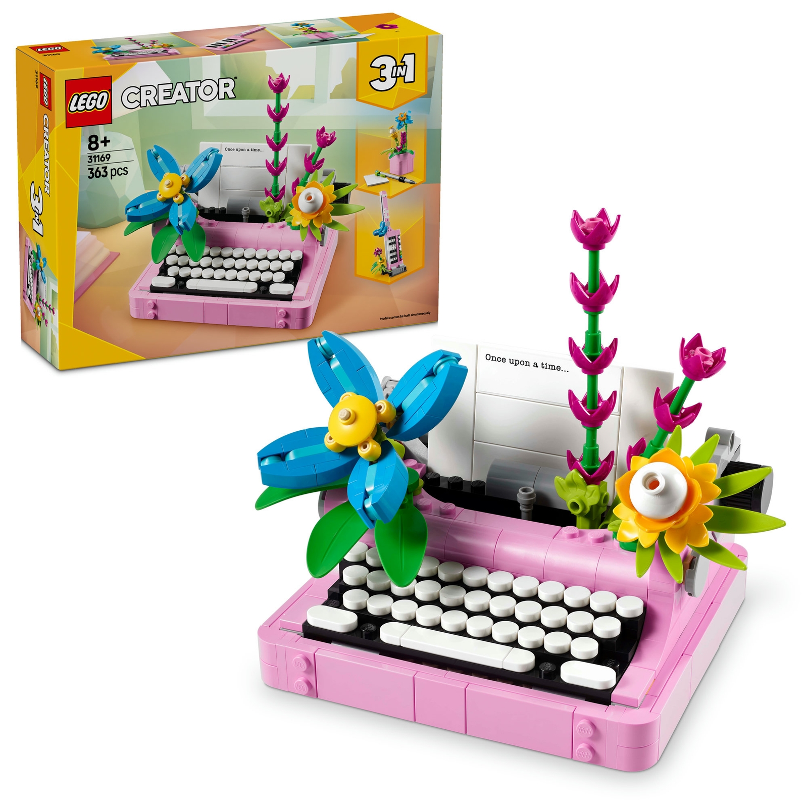 LEGO Creator 3in1 Typewriter with Flowers Toy for Kids 31169