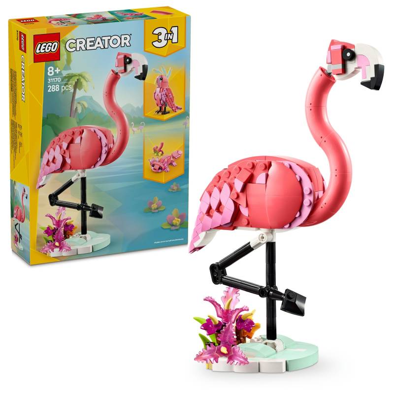 LEGO Creator 3in1 Wild Animals: Pink Flamingo Set 31170