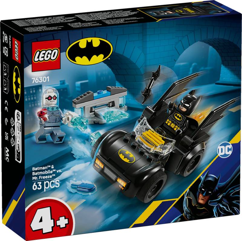 LEGO DC Batman & Batmobile vs. Mr. Freeze Car Toy Set 76301