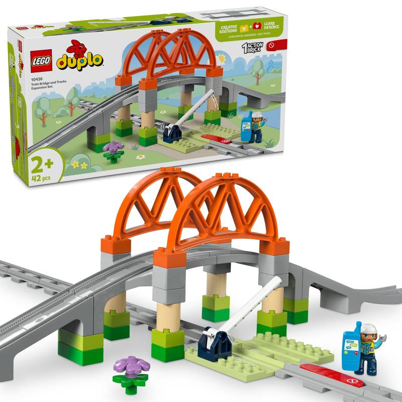 LEGO DUPLO Train Bridge and Tracks Expansion Set Toy 10426