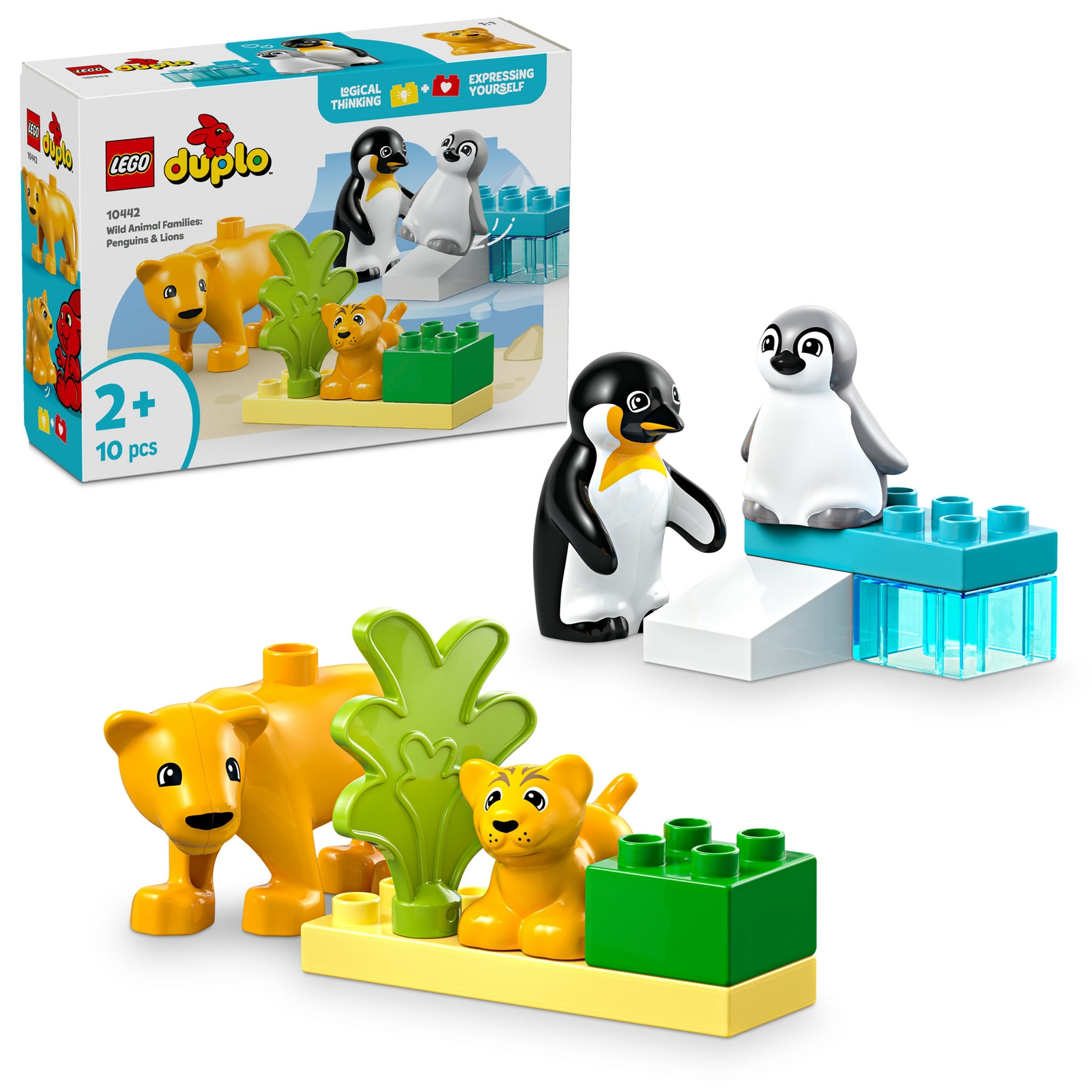 LEGO DUPLO Wild Animal Families: Penguins & Lions Set 10442