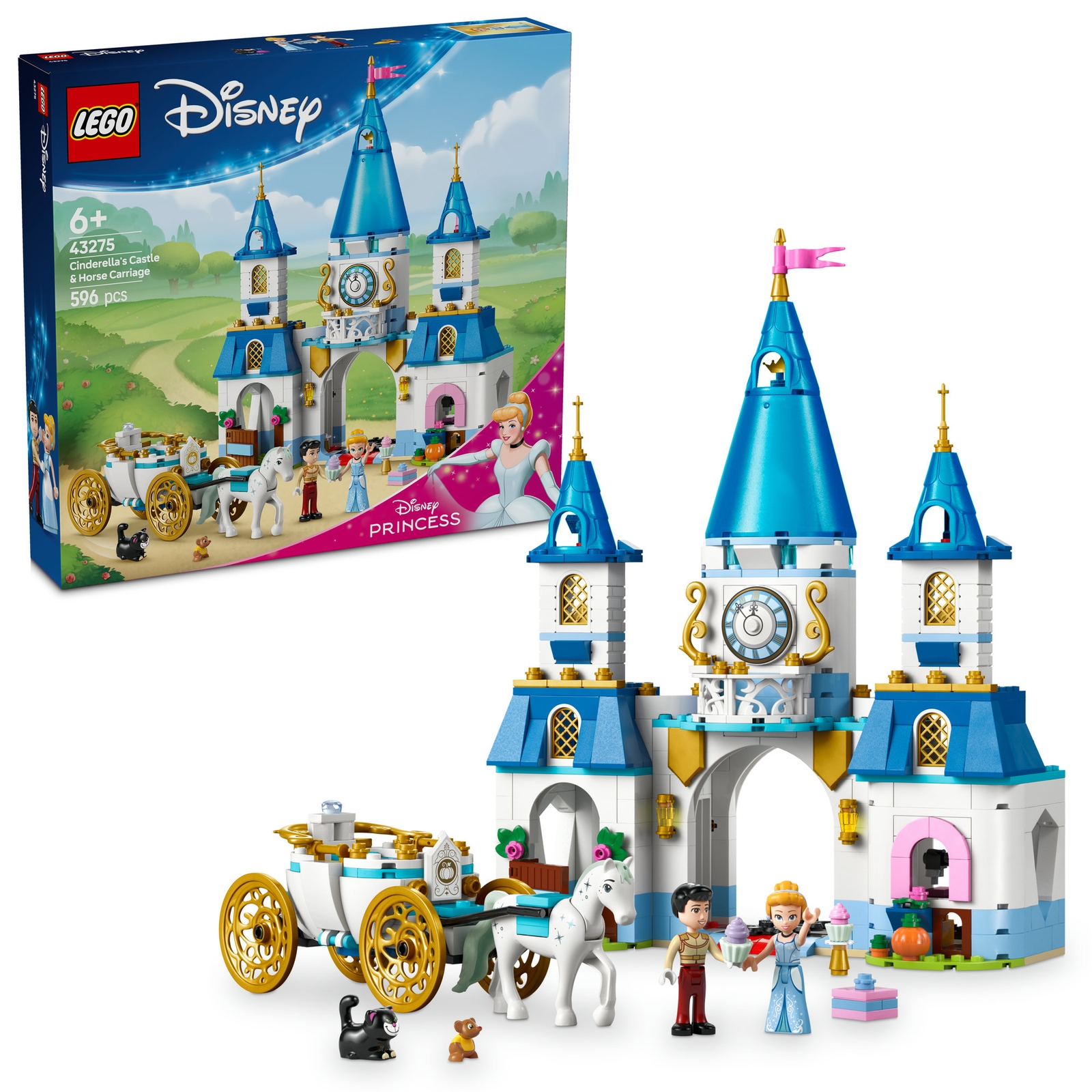 LEGO | Disney Princess Cinderella’s Castle & Horse Carriage 43275