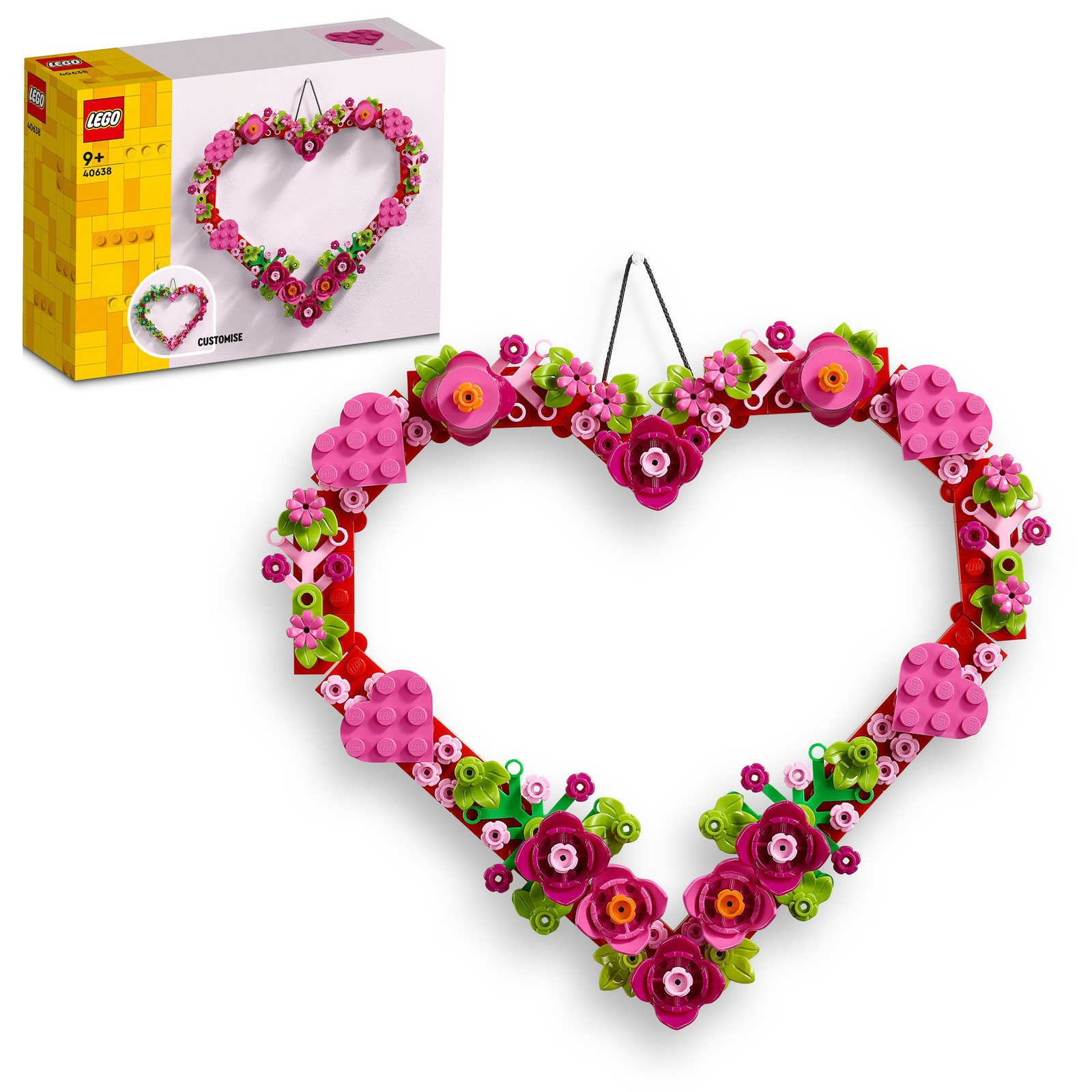 LEGO Heart Ornament Building Toy for Kids 40638