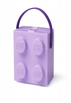 LEGO LUNCH BOX ŚNIADANIÓWKA KLOCEK 4 FIOLET