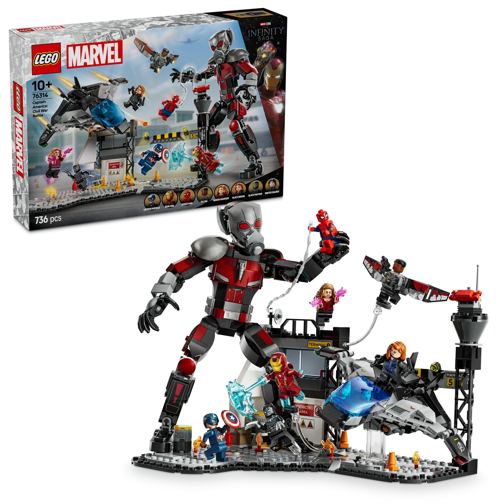 LEGO Marvel Captain America: Civil War Action Battle 76314 LEGO Marvel Captain America: Civil War Action Battle 76314