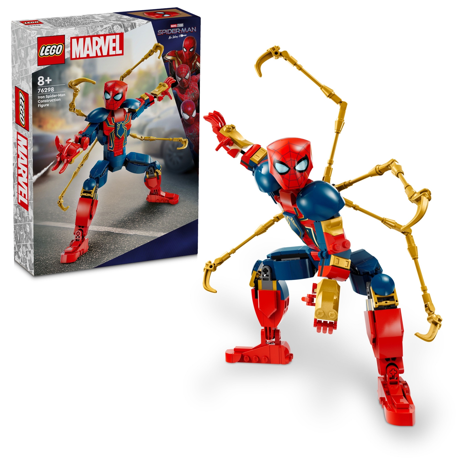 LEGO Marvel Iron Spider-Man Construction Figure Set 76298