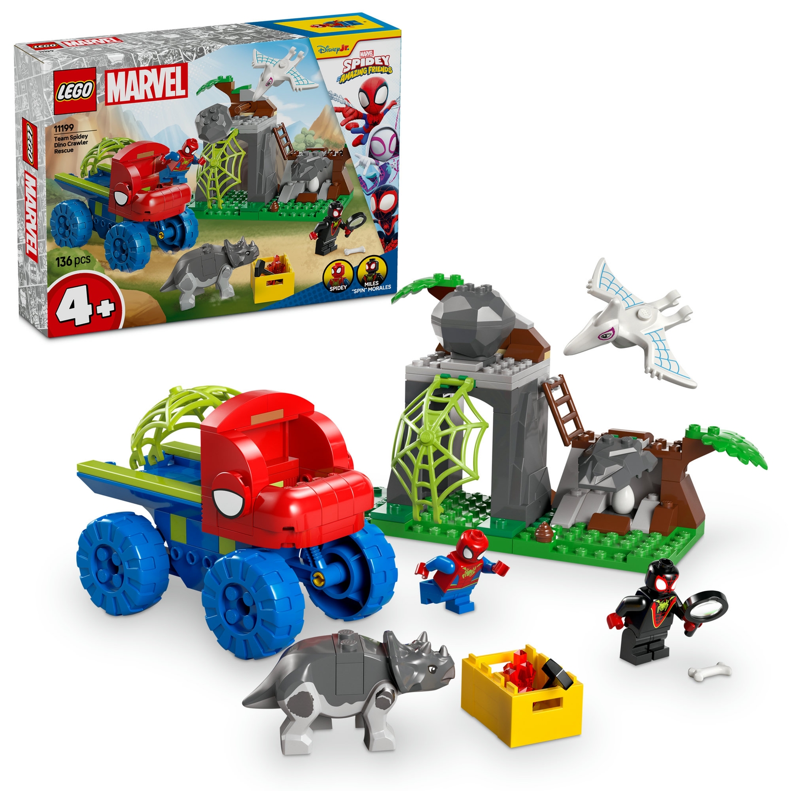 LEGO Marvel Spidey And His Amazing Friends Team Spidey Dino Crawler Rescue 11199