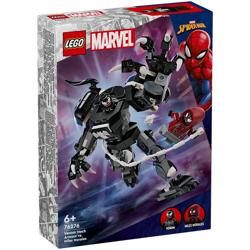 LEGO Marvel Venom Mech Armour vs. Miles Morales 76276