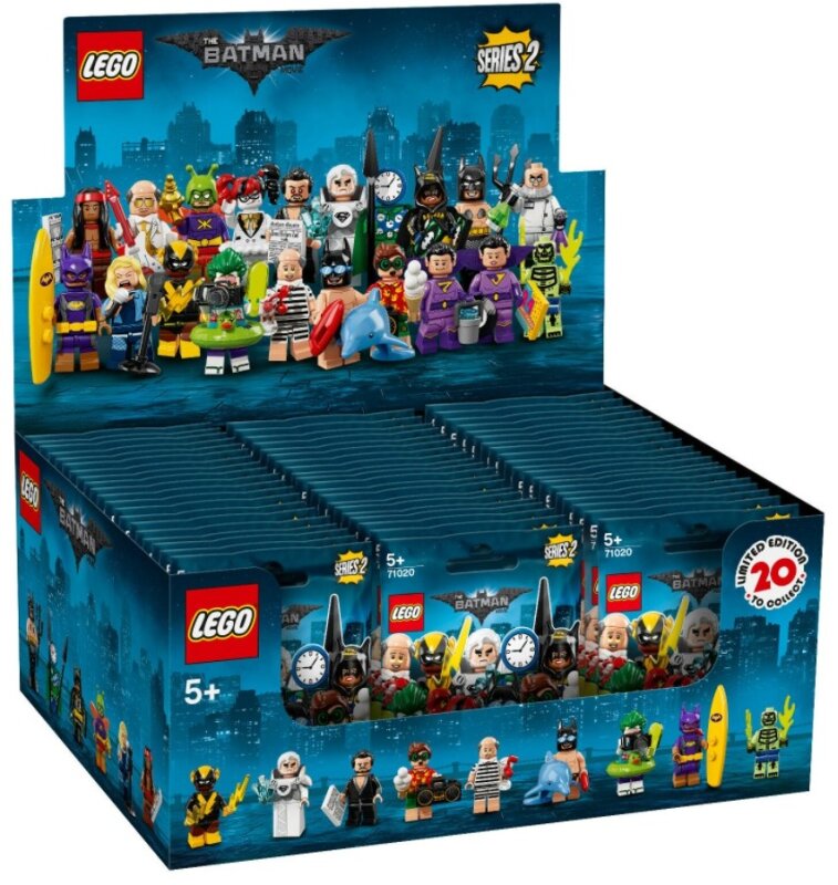 LEGO Minifiguren "The LEGO Batman Movie Series 2" Display 60 Stück 71020