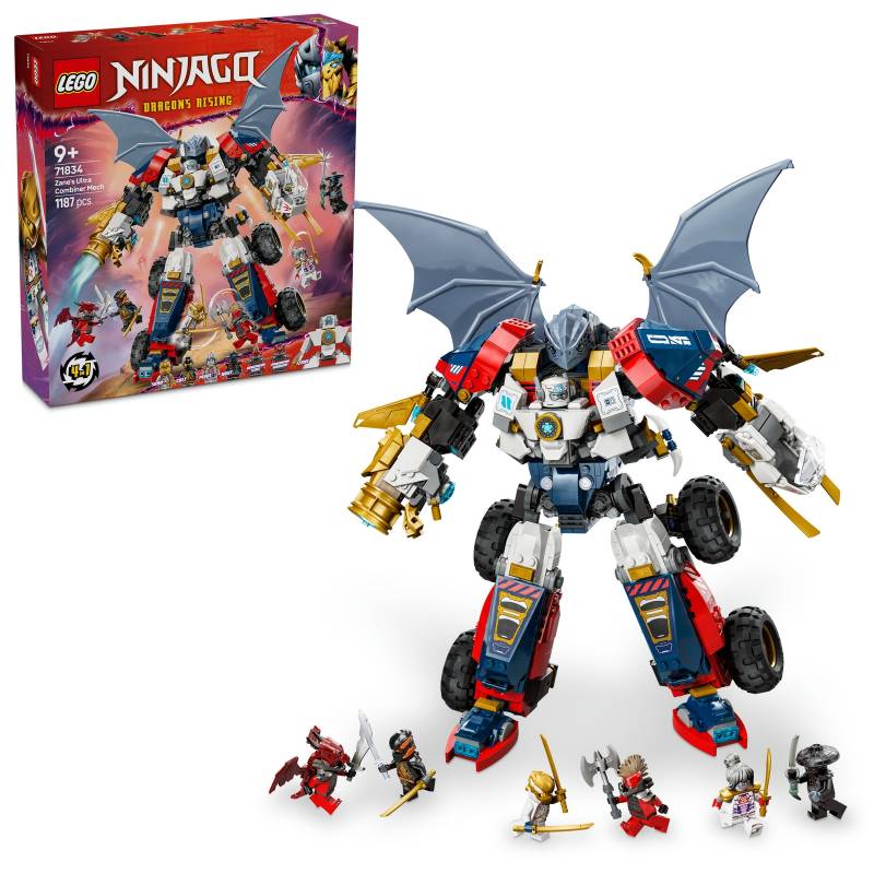 LEGO NINJAGO 4in1 Zane’s Ultra Combiner Mech Ninja Toy 71834