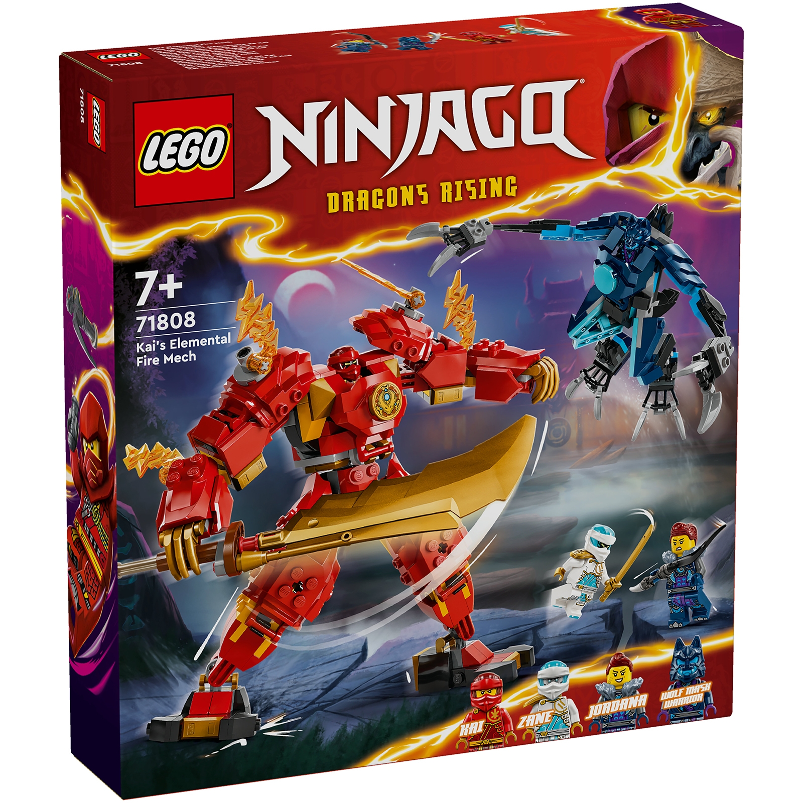 LEGO NINJAGO Kai’s Elemental Fire Mech Toy Set 71808