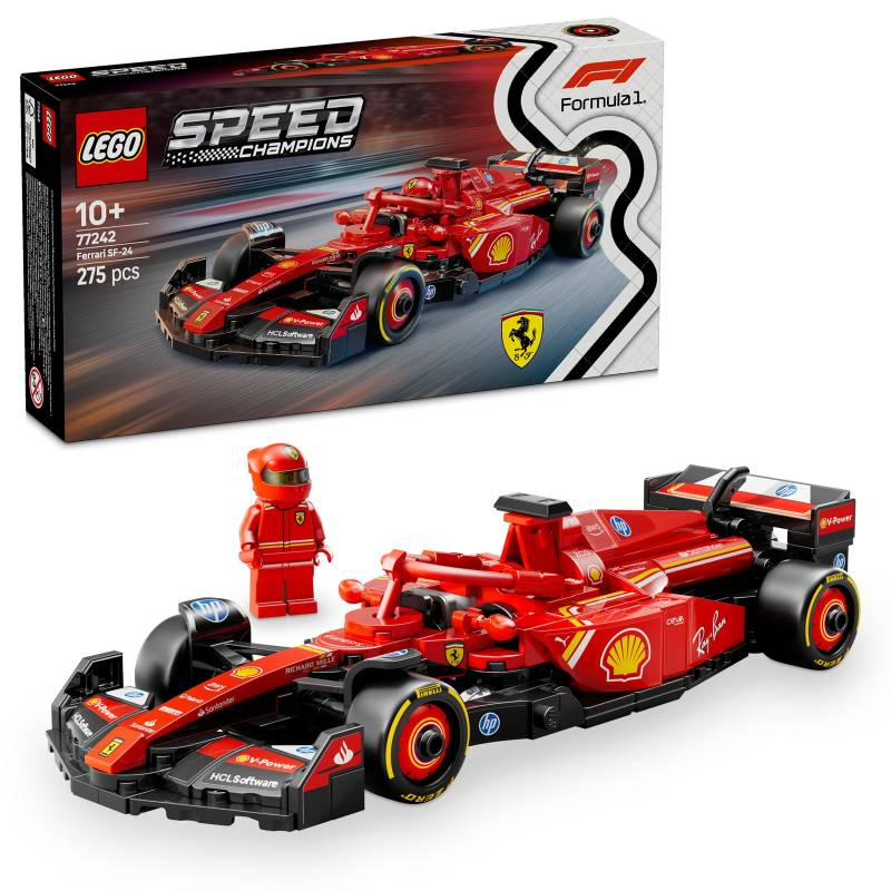 LEGO Speed Champions Ferrari SF-24 F1 Race Car Toy 77242