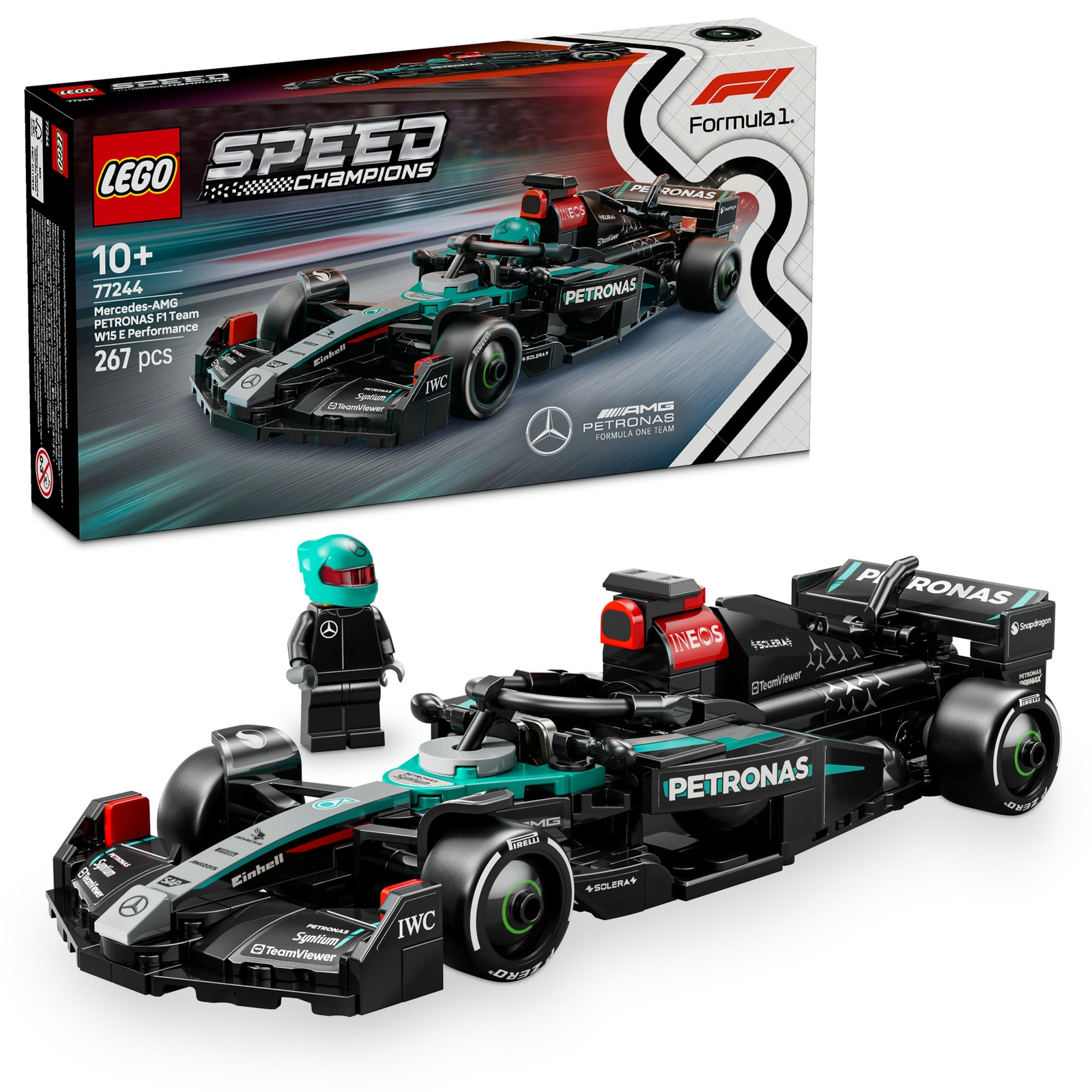 LEGO Speed Champions Mercedes-AMG  F1 W15 Race Car Toy 77244