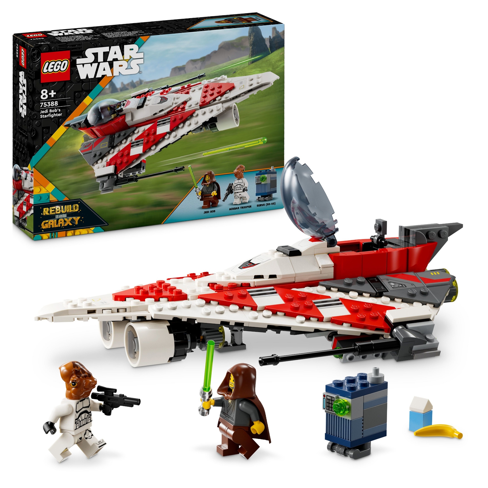 LEGO Star Wars Jedi Bob’s Starfighter Building Toy Set 75388