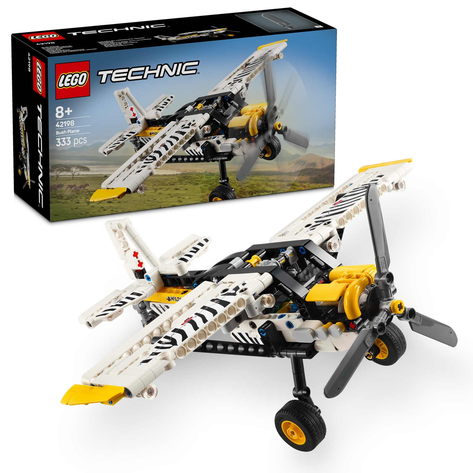 LEGO Technic Bush Plane Building Toy Set for Kids 42198