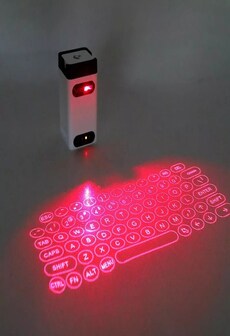 LEING FST Virtual Laser Keyboard Bluetooth White