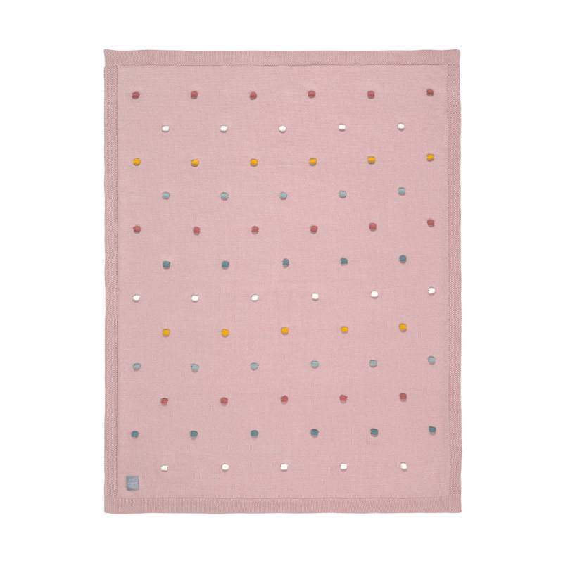 Lässig - Babydecke - (GOTS) DOTS-DUSKY-PINK