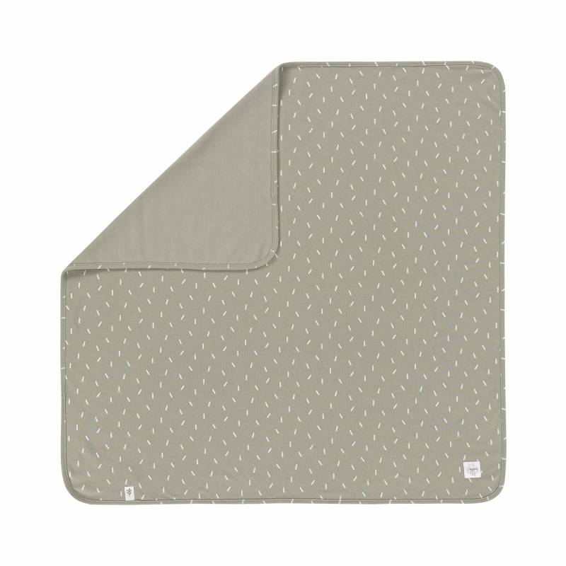 Lässig - Babydecke GOTS - Blanket Cozy Colors, Speckles Olive (A)