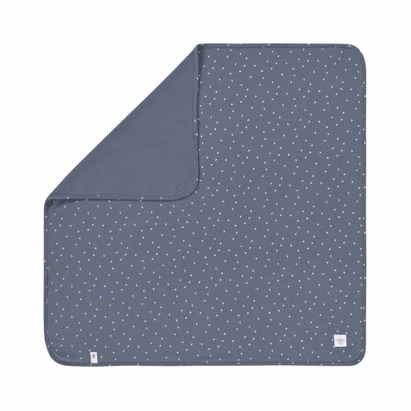 Lässig - Babydecke GOTS - Blanket Cozy Colors, Triangle Blue (A)