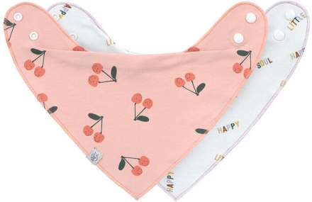 Lässig Bandana Lätzchen 2er Pack Happy Fruits Cherry