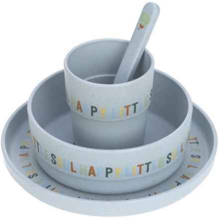 Lässig Geschirr-Set PP/Zellulose Happy Fruits Lemon