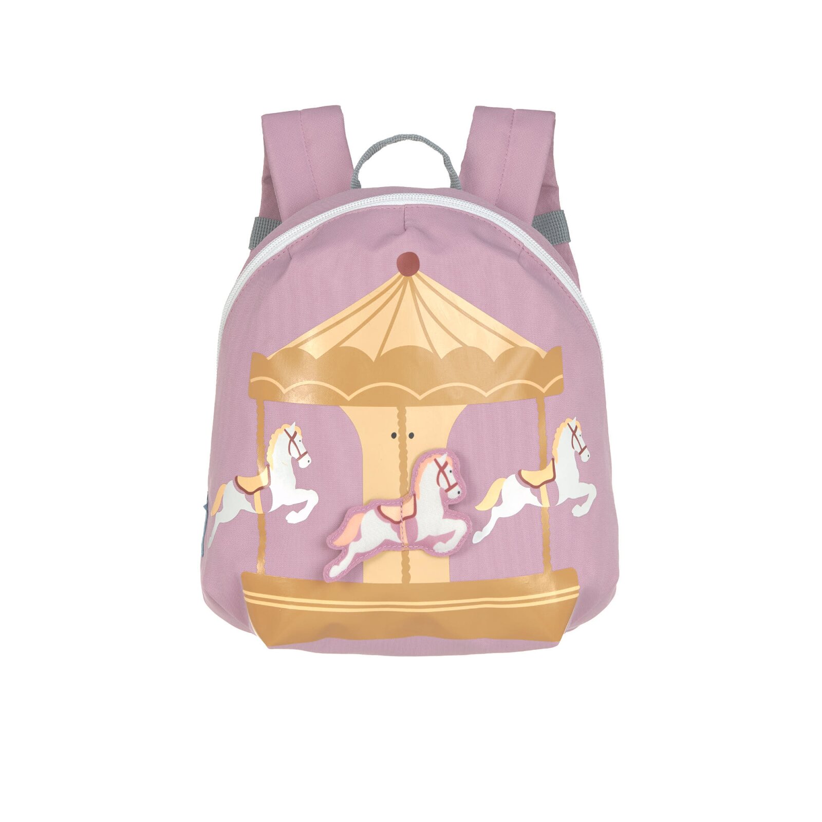 Lässig - Kindergartenrucksack Tiny - Karussell, Lila (A)