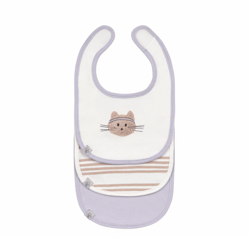 Lässig - LÄSSIG Lätzchen Neugeborene 3er Set Tiny Team Cat Lässig - LÄSSIG Lätzchen Neugeborene 3er Set Tiny Team Cat