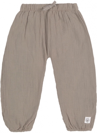 Lässig Mull Hose GOTS 62/68 taupe