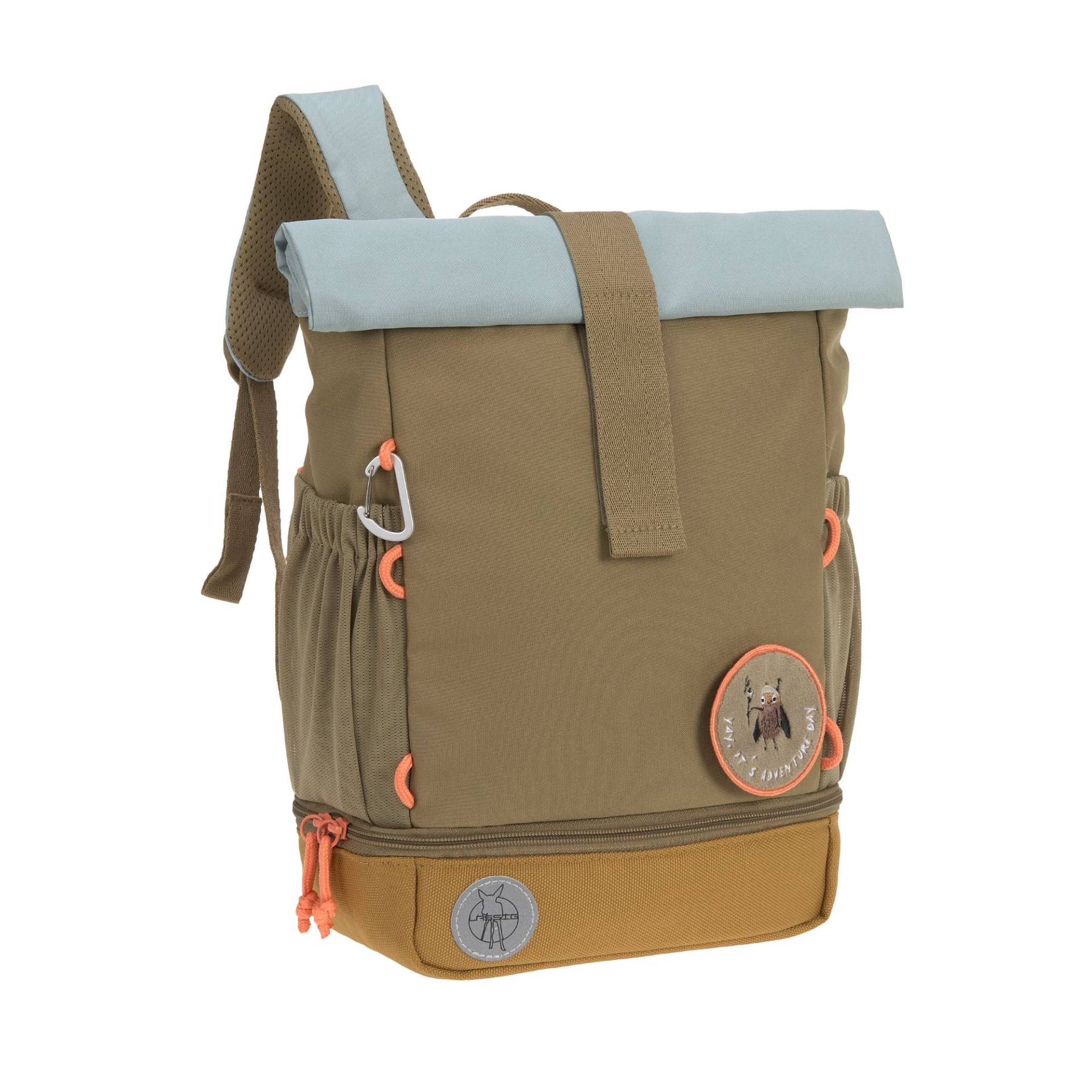 Lässig Rolltop Olive - Kindergartenrucksack