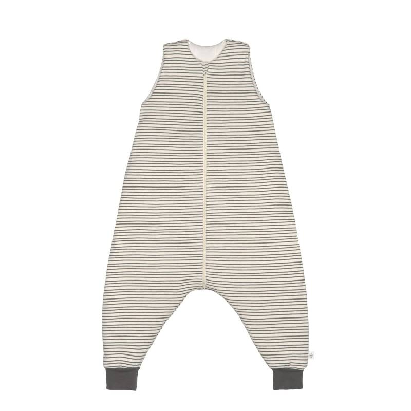 Lässig - Schlafsack mit Beinen - Sleeping Jumper, Striped Grey Gr. 92-98 (A)