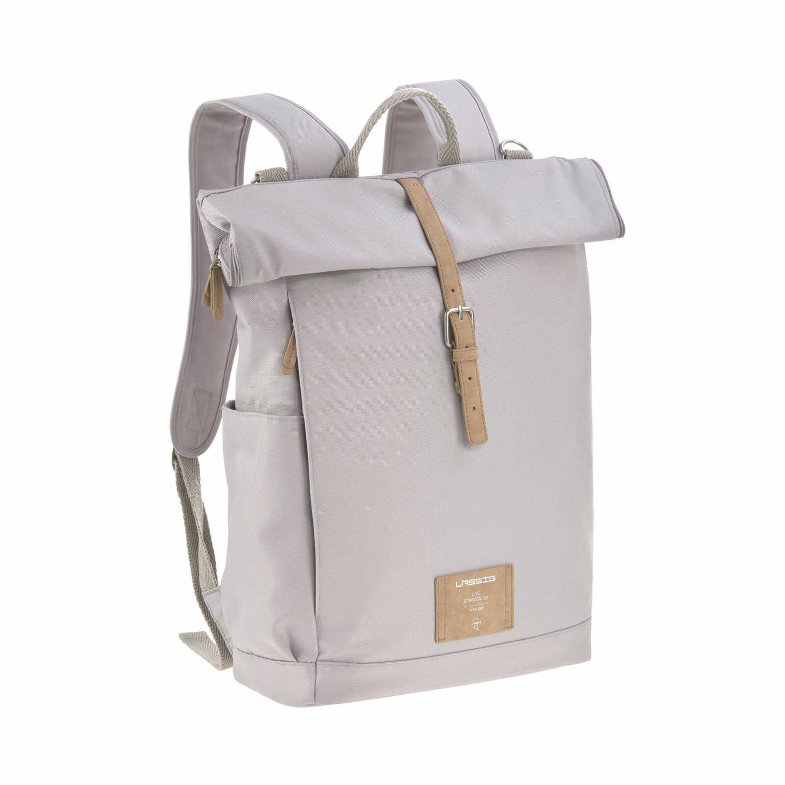 Lässig - Wickelrucksack - Rolltop Backpack, Grey (A)