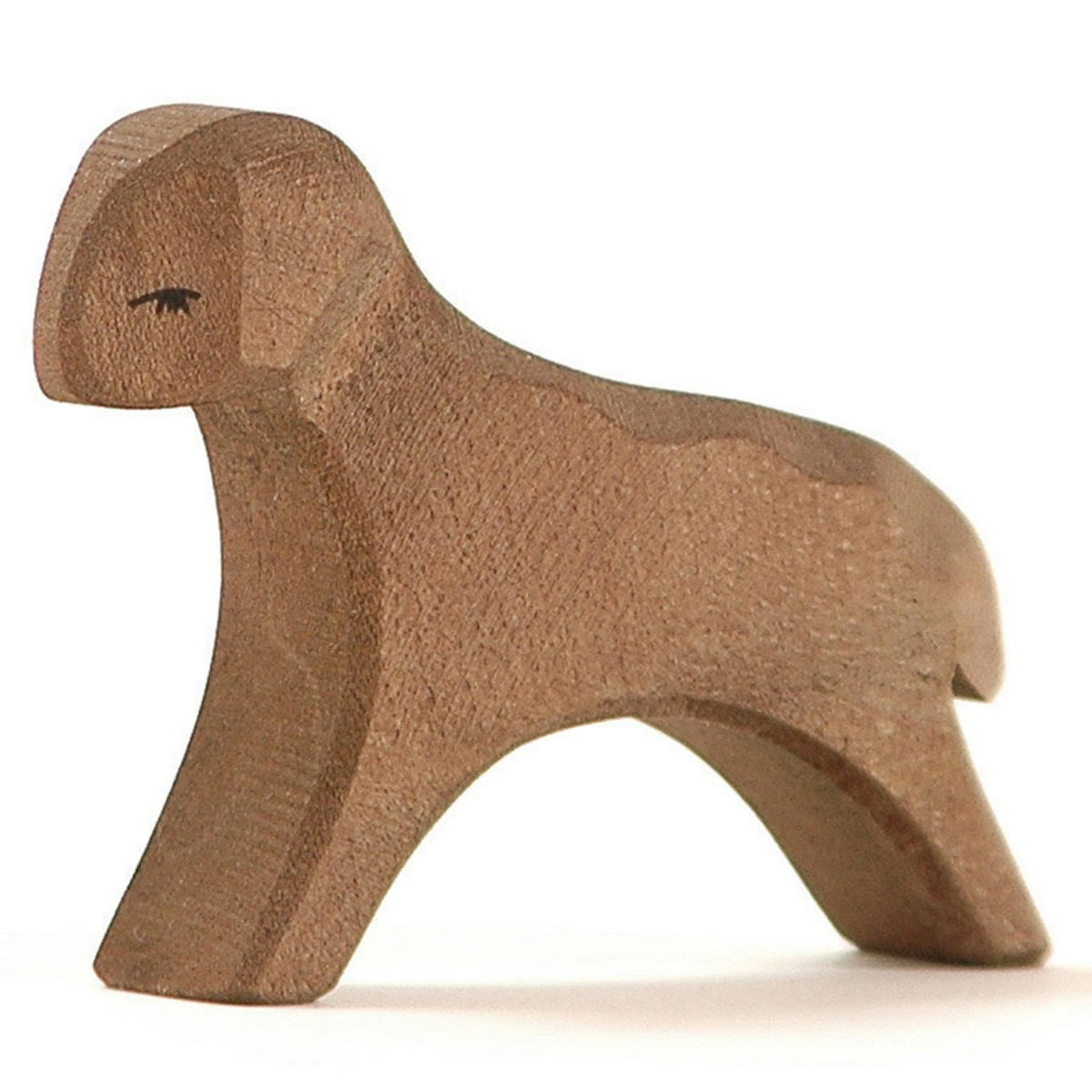 Lamm braun laufend Holzfigur handbemalt 6 cm hoch Lamm braun laufend Holzfigur handbemalt 6 cm hoch