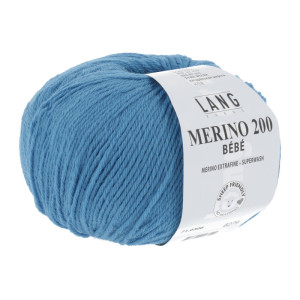 Lang Garns Merino 200 Bebe Garn 306 Blau von Lang Yarns